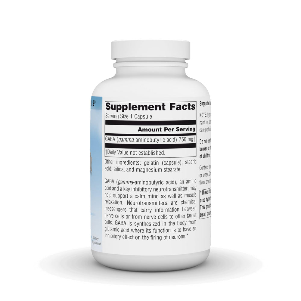 Close-up of Serene Science GABA capsules for daily use.