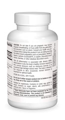 Source Naturals Serrapeptase capsules close-up; potential for a healthy inflammatory response.