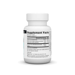 Source Naturals Silymarin Plus bottle label with ingredients and dosage