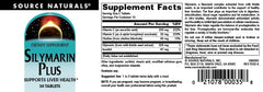 Source Naturals Silymarin Plus bottle with glass of water for daily use
