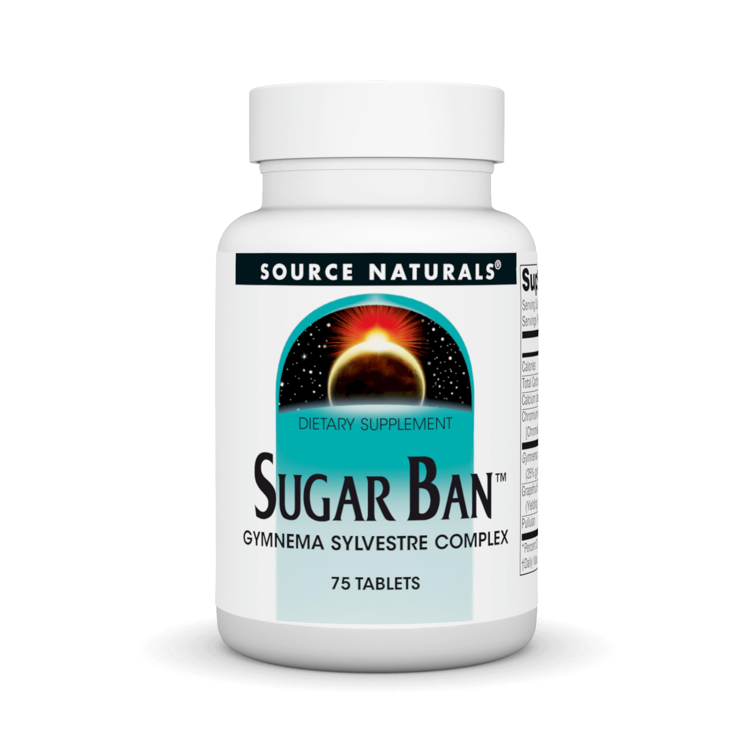 Source Naturals Sugar Ban Gymnema Sylvestre bottle front for daily supplementation