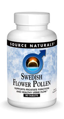 Source Naturals Swedish Flower Pollen bottle overview for prostate support.