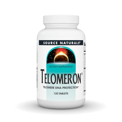 Source Naturals Telomeron bottle front: potential cellular support for daily wellness