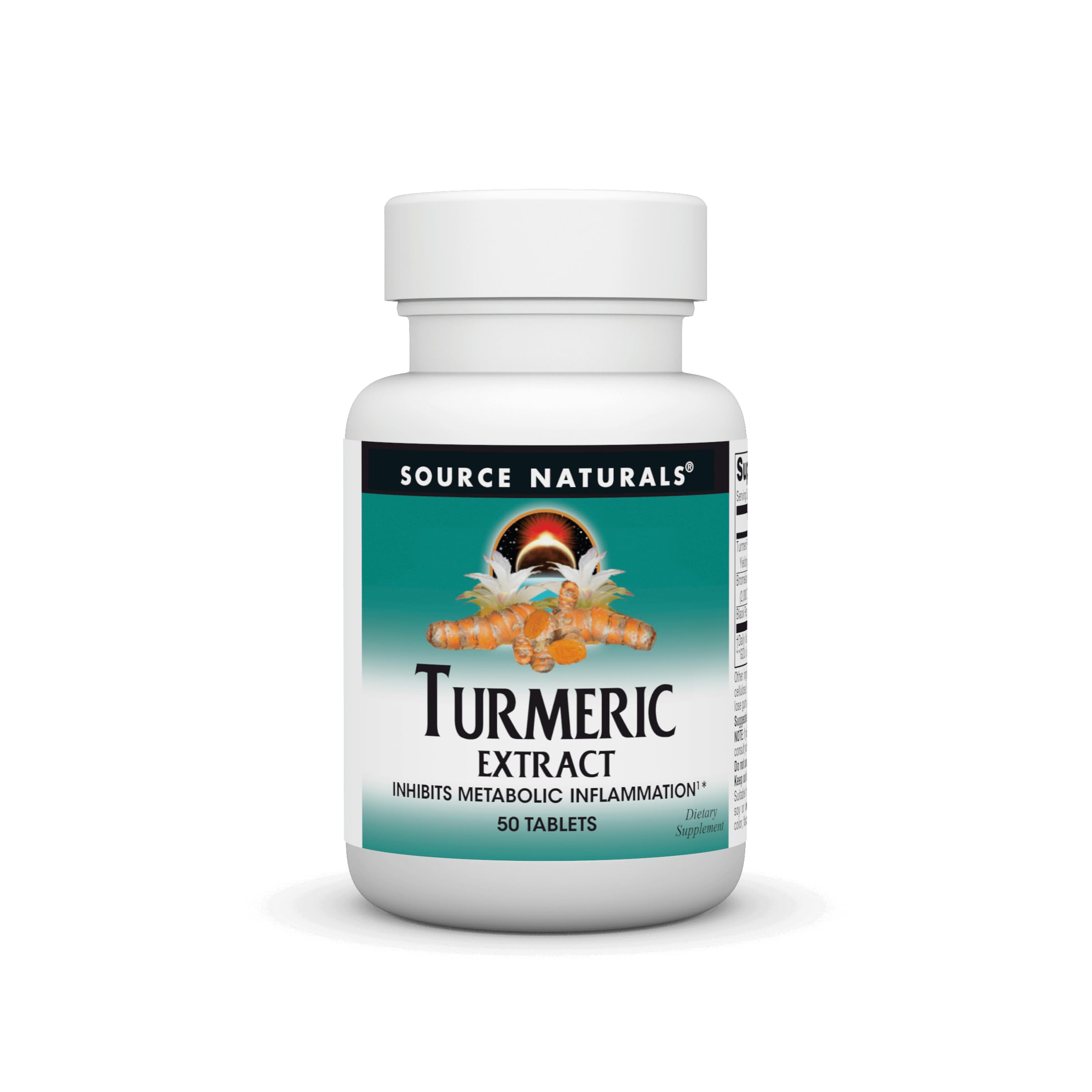 Source Naturals Turmeric Extract bottle with capsules supports healthy inflammatory response
