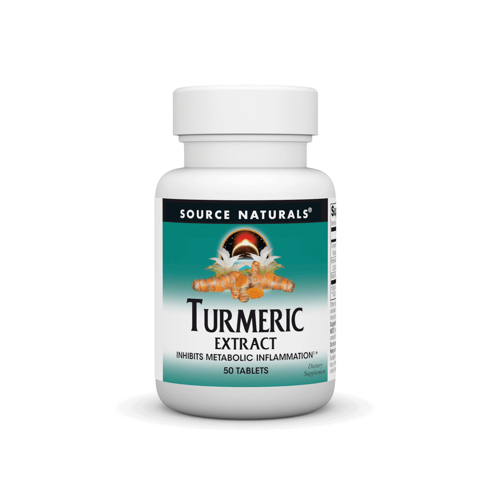 Source Naturals Turmeric Extract bottle with capsules supports healthy inflammatory response