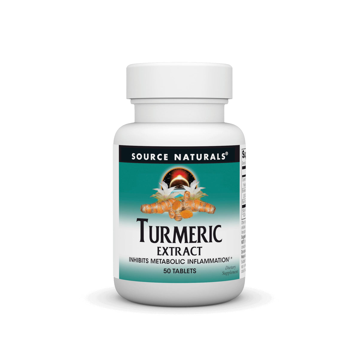 Source Naturals Turmeric Extract bottle with capsules supports healthy inflammatory response