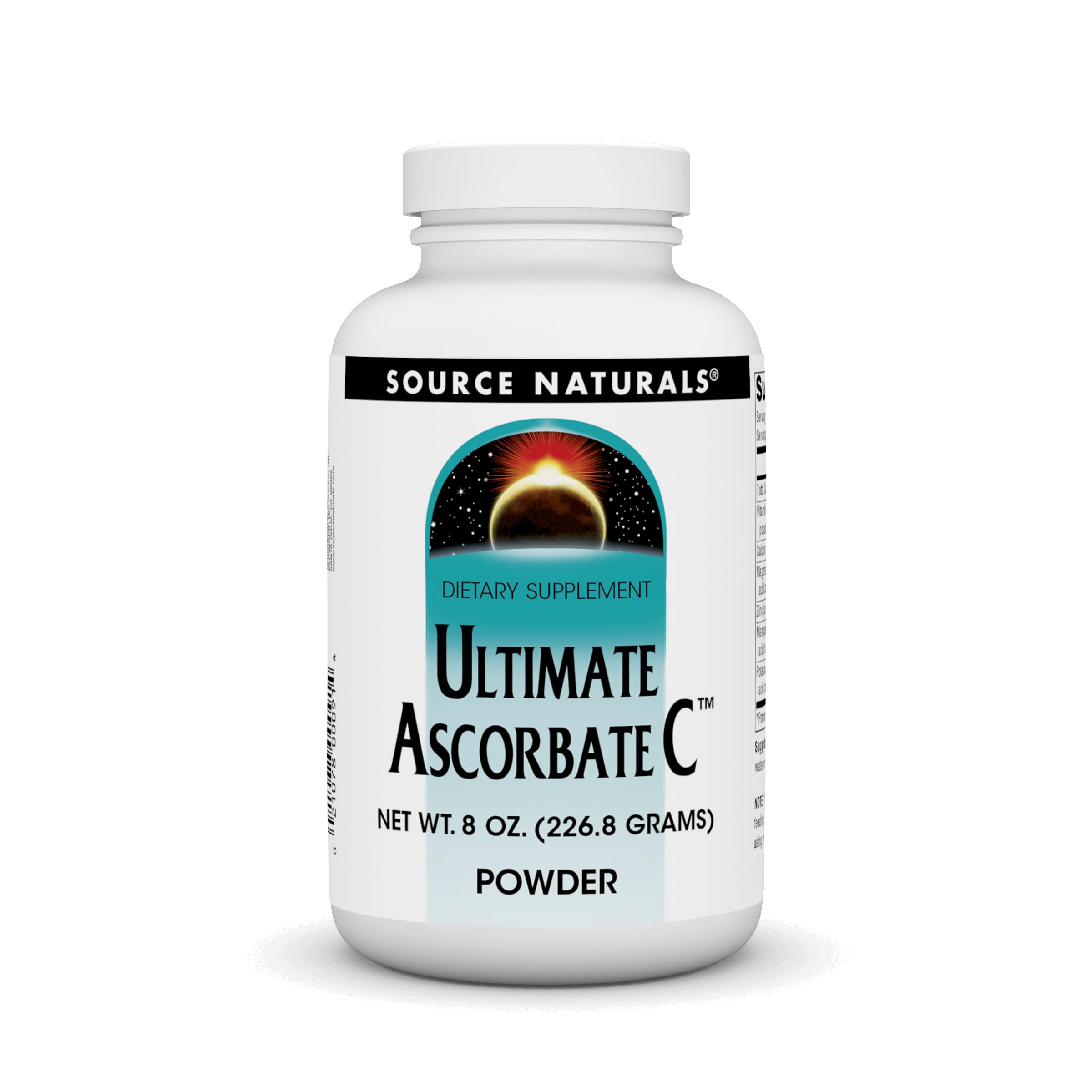 Source Naturals Ultimate Ascorbate C powder bottle ready for daily immune support.