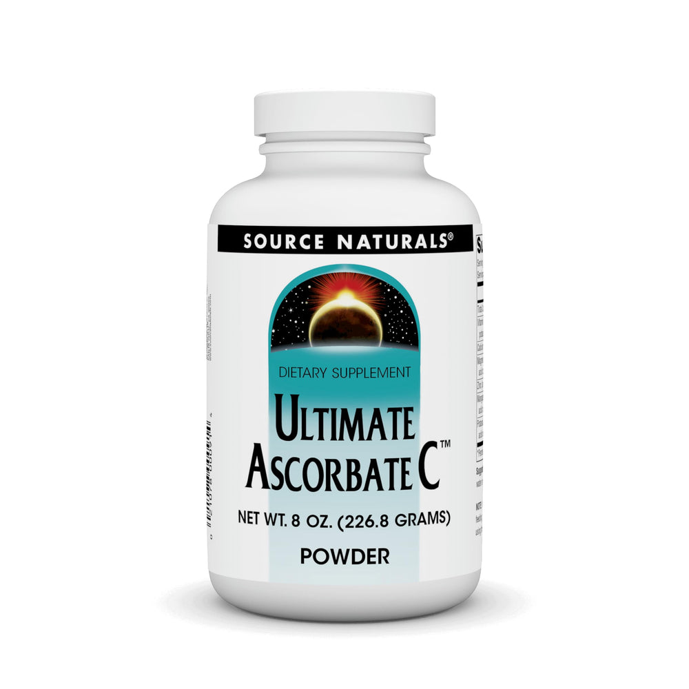Source Naturals Ultimate Ascorbate C powder bottle ready for daily immune support.