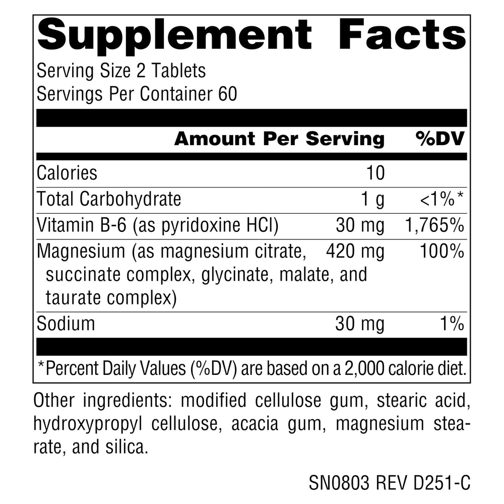 Graphic of Ultra-Mag ingredients highlighting enhanced absorption.
