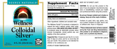 Source Naturals Wellness Colloidal Silver bottle with pour spout for easy dosing