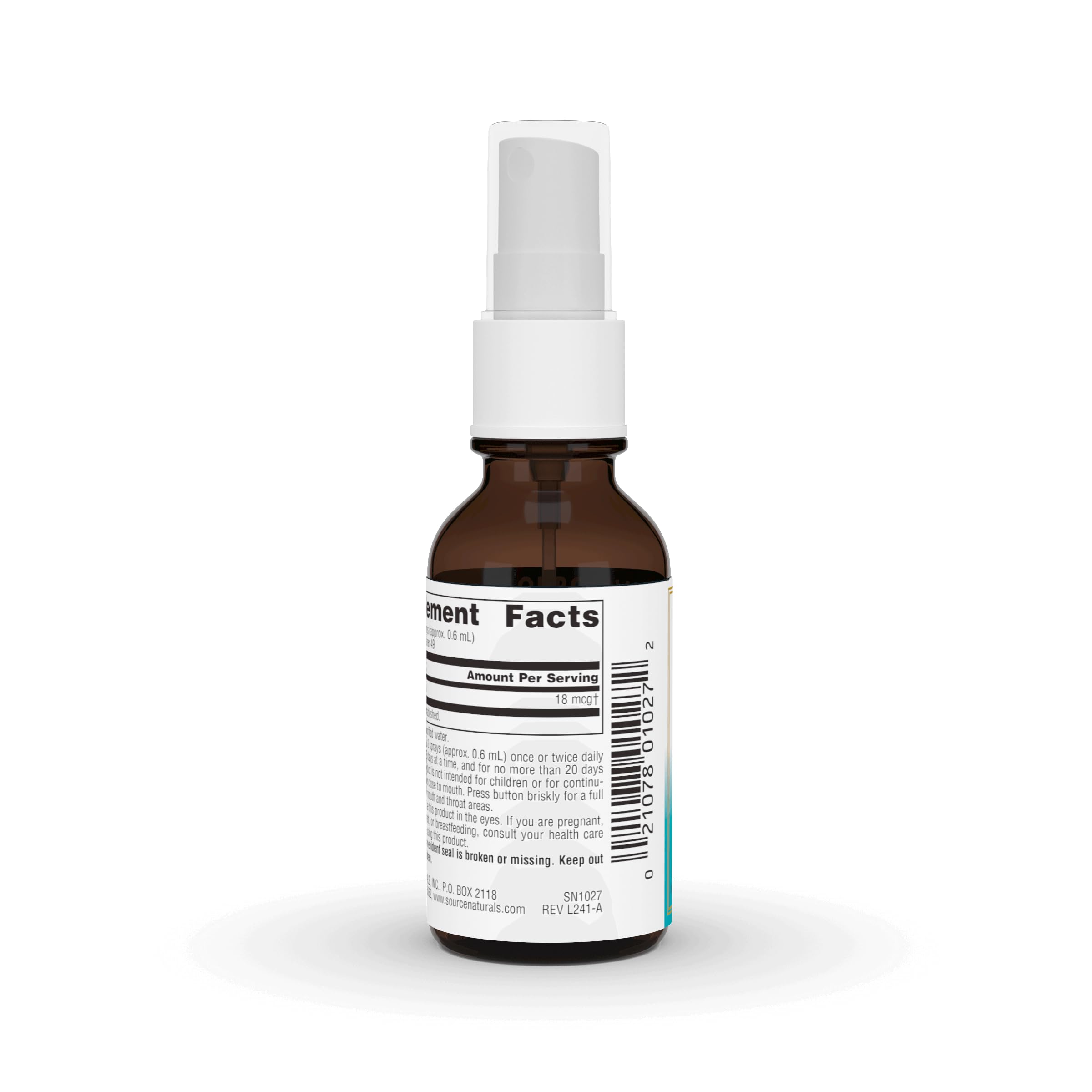 Label close-up highlighting non-GMO formulation and product details.