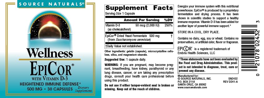 Source Naturals EpiCor D3 bottle in hand for on-the-go daily immune care.