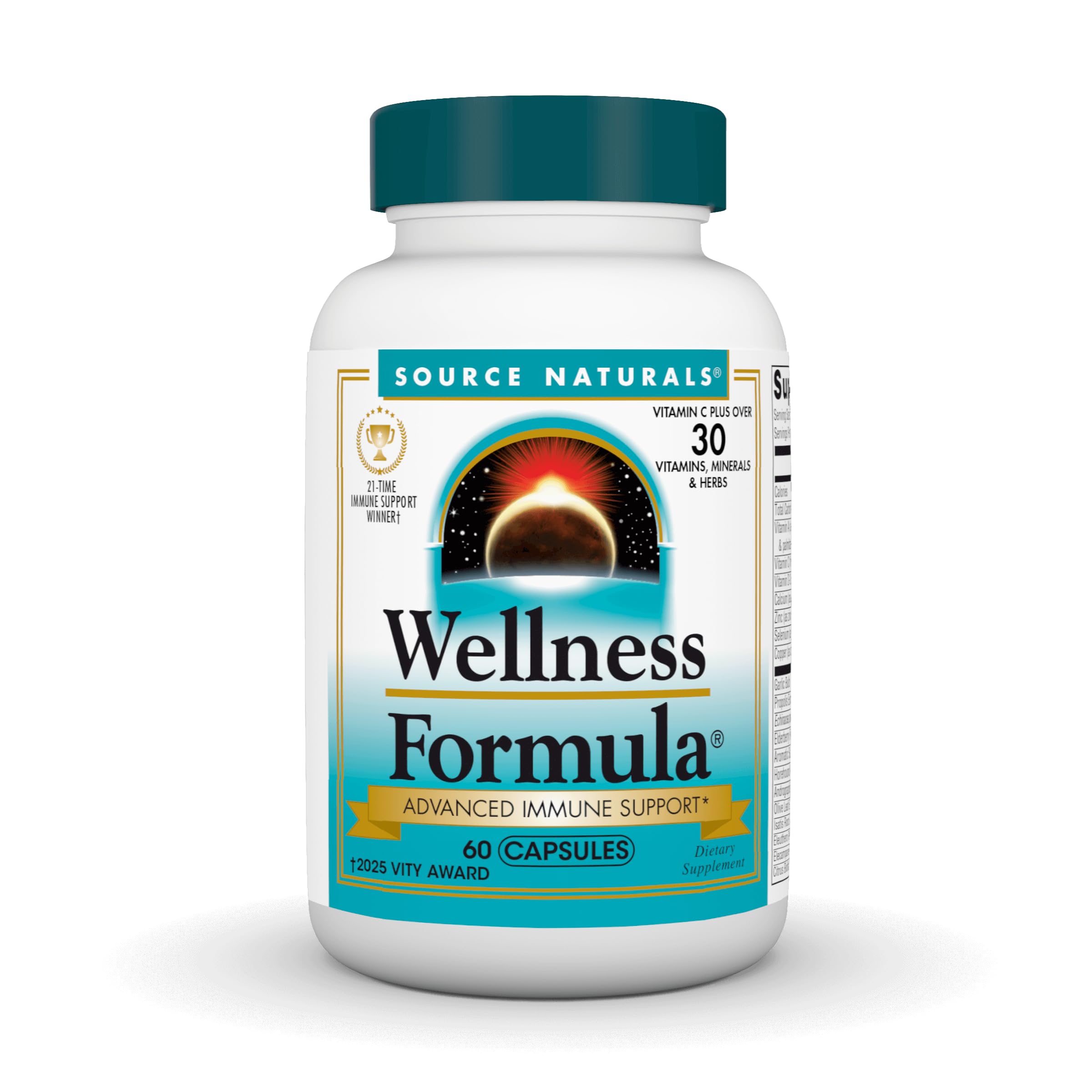 Source Naturals Wellness Formula bottle front view highlighting immune support