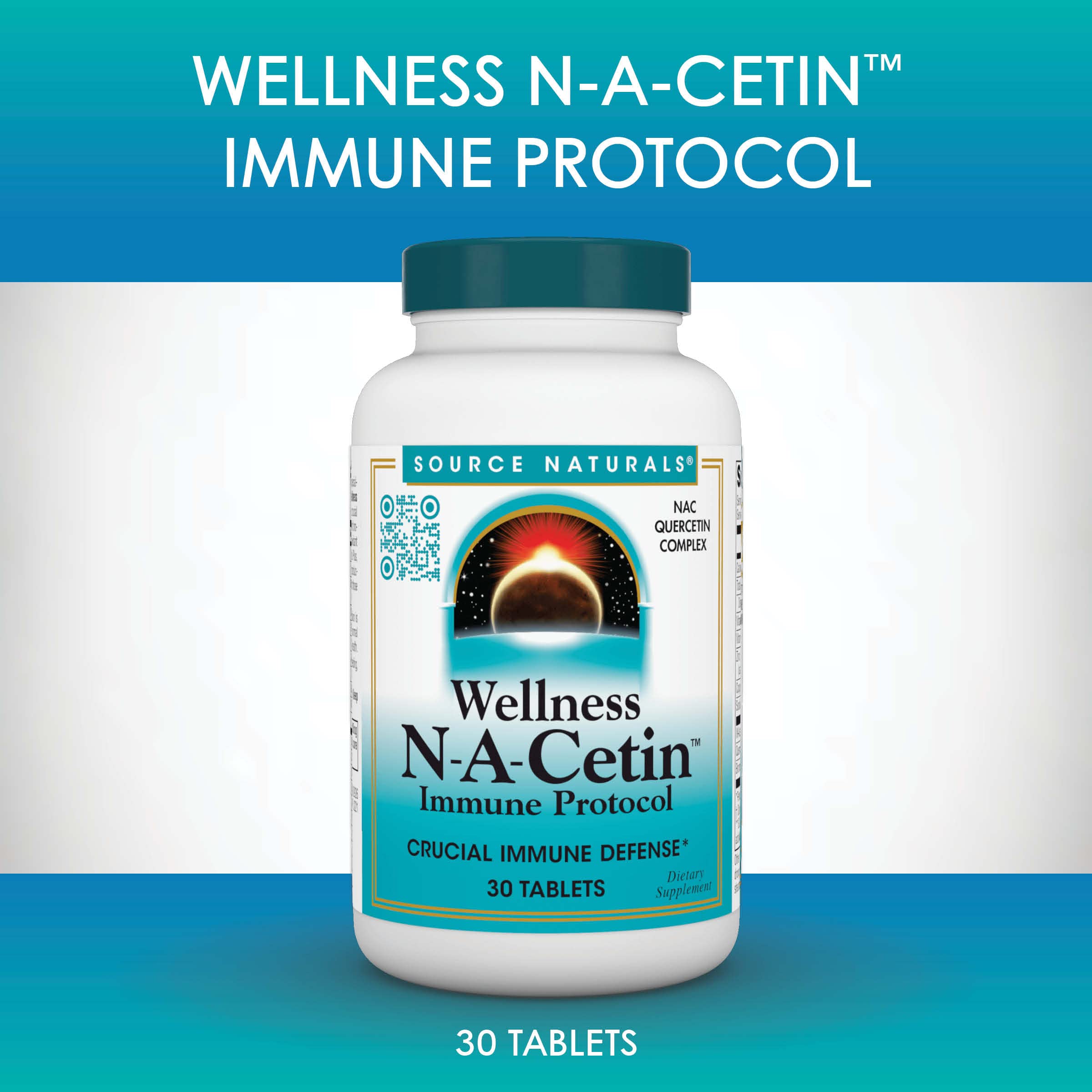 Source Naturals Wellness N-A-Cetin Immune Protocol closeup of ingredients