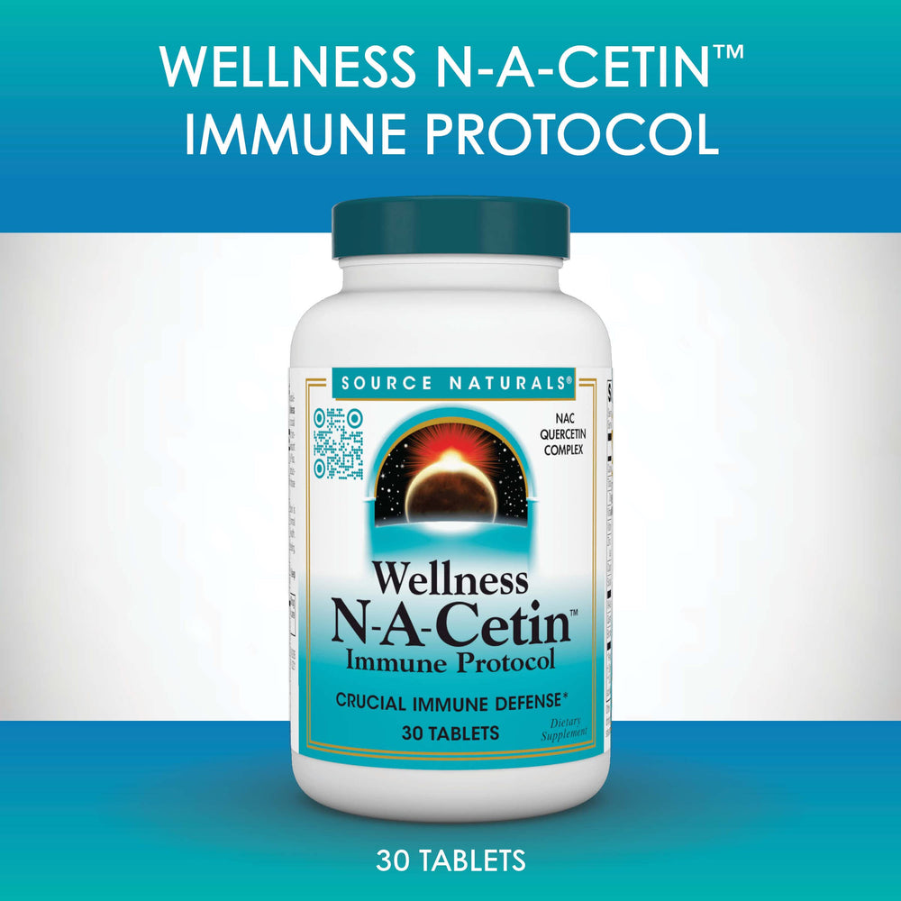Source Naturals Wellness N-A-Cetin Immune Protocol closeup of ingredients