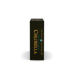 Source Naturals Yaeyama Chlorella tablets held in hand for portability.