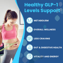 Sousti GLP-1 supplement ingredients pack highlighting natural components for gut health
