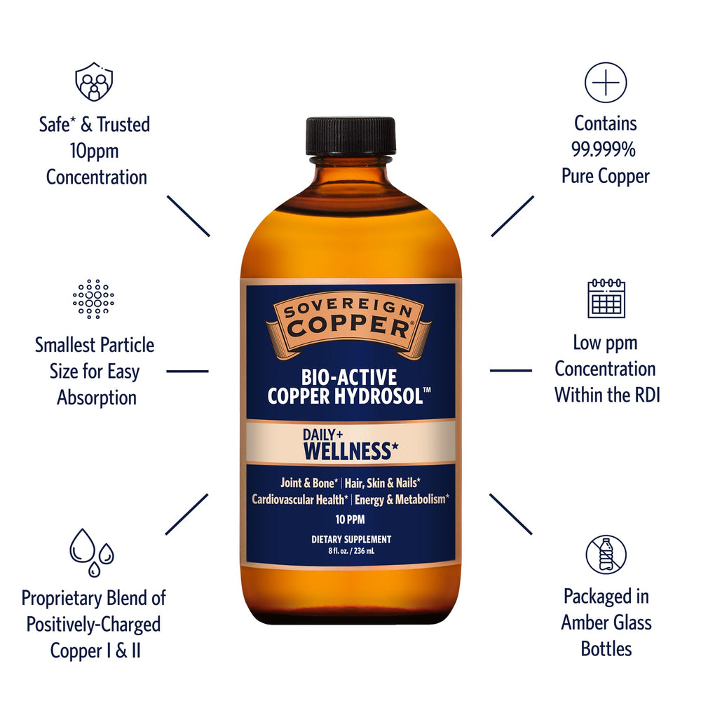 Sovereign Copper bottle pour showing easy beverage addition.