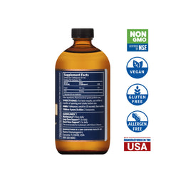 Sovereign Copper Hydrosol label detail showing clear dosage for consistent use.