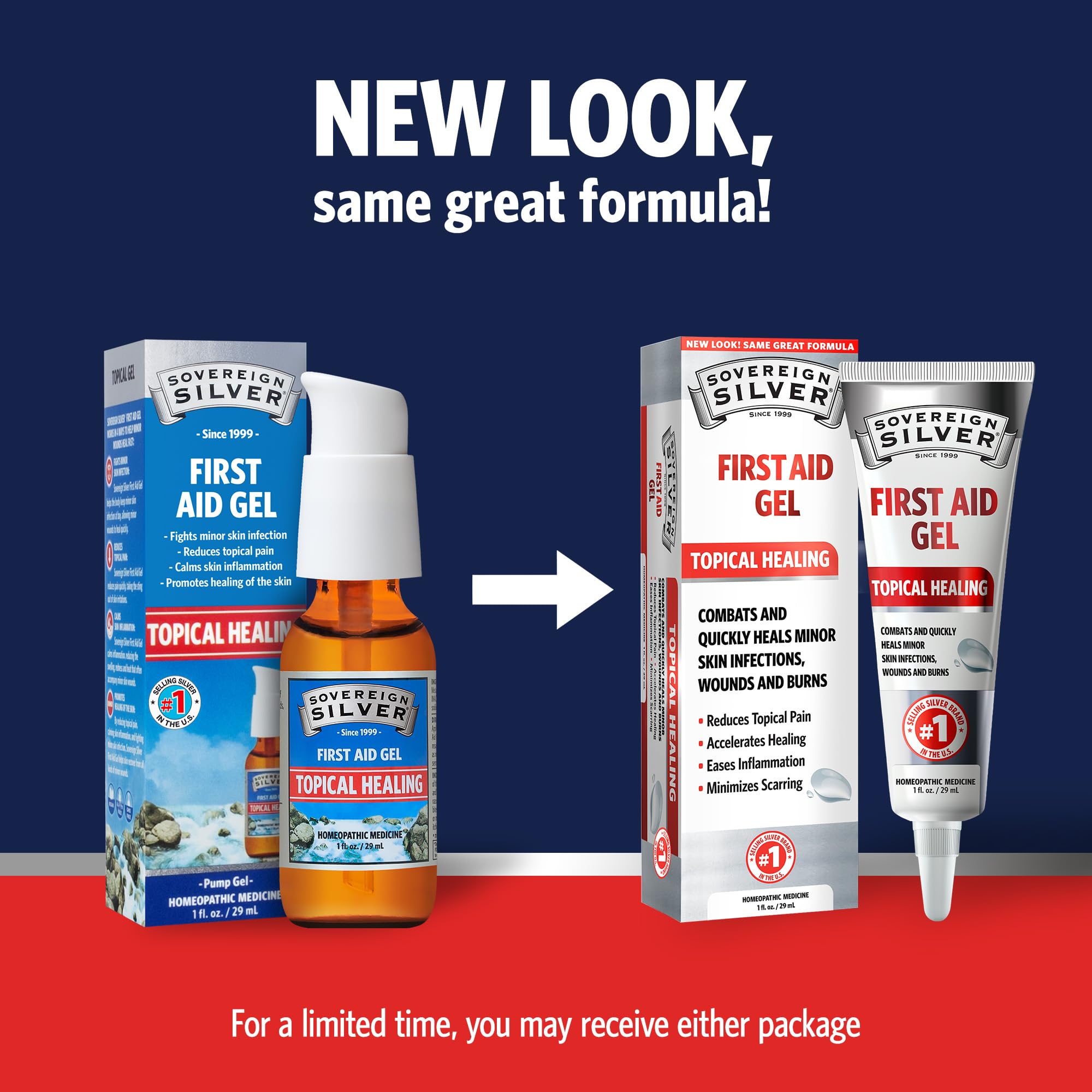 Sovereign Silver First Aid Gel applying to skin demonstrates gentle, sting-free coverage