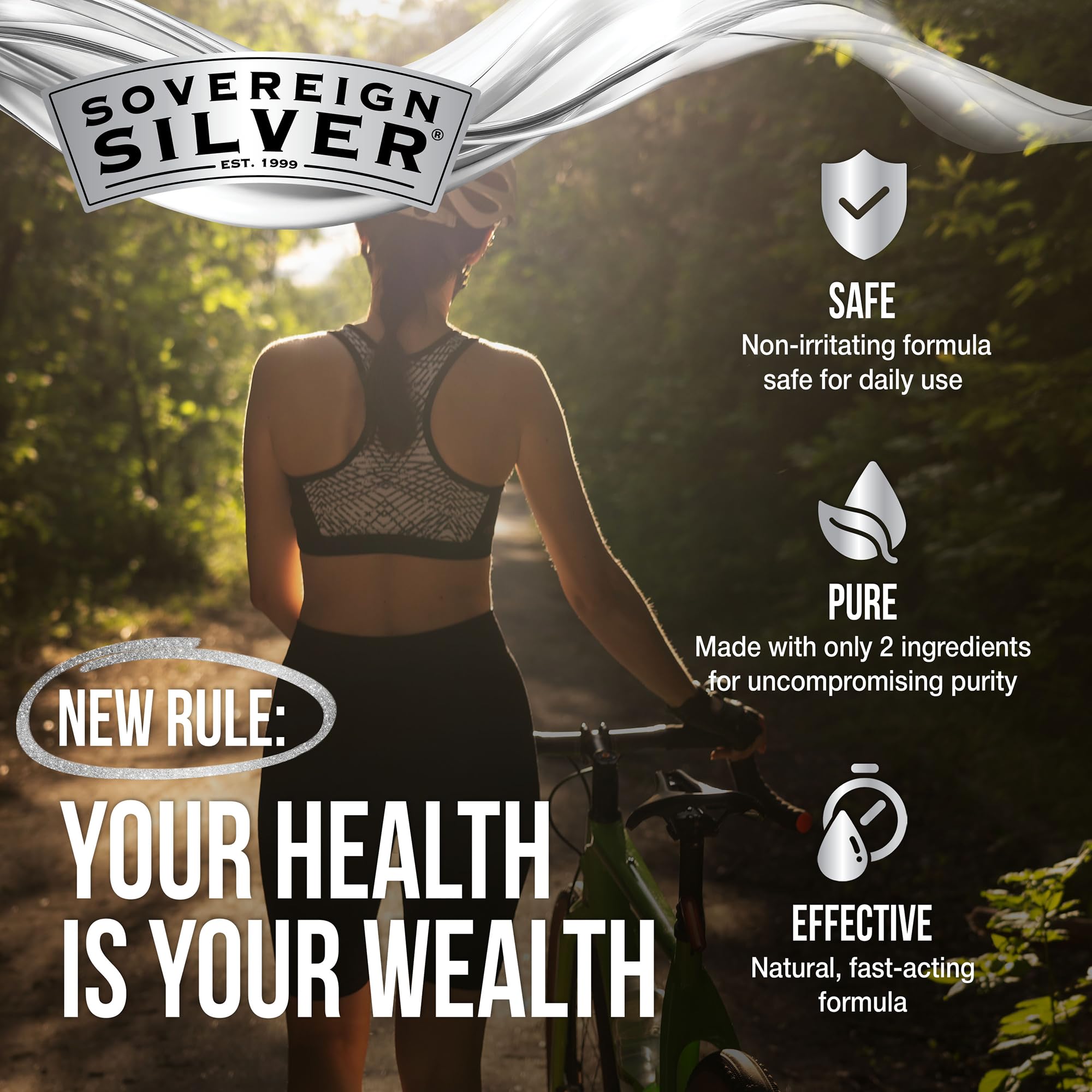 Sovereign Silver spray nasal, caja visible, higiene nasal sin químicos agresivos.