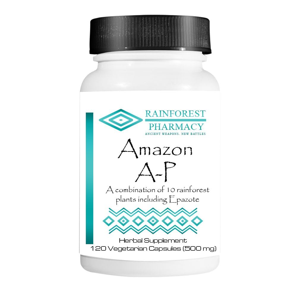 Sovob Rainforest Amazon A-P bottle front view with 120 vegetarian capsules for daily wellness