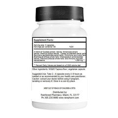 Sovob Rainforest Amazon A-P label close-up highlighting herbal blend for daily use