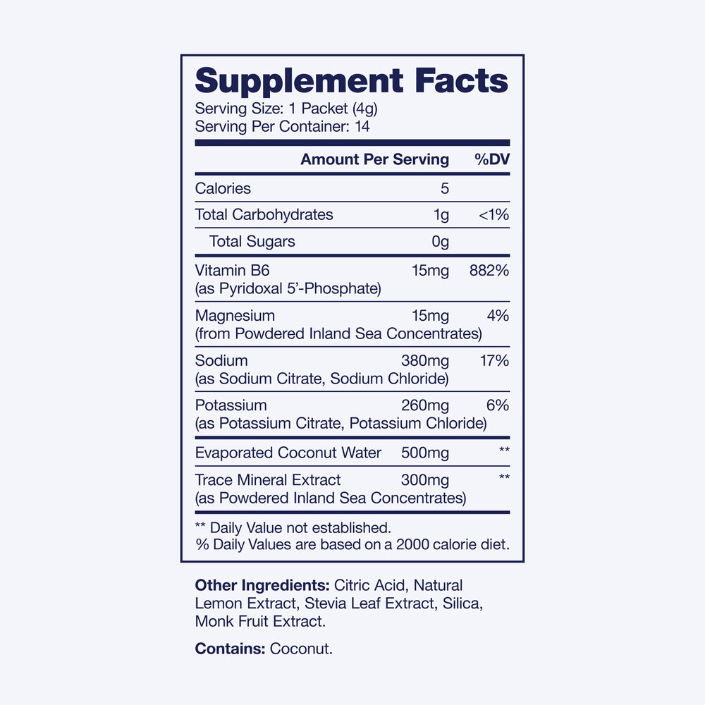 SoWell Electrolytes lemon dissolve and stir for easy prep