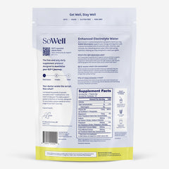 SoWell Electrolytes lemon box packaging for convenient daily hydration