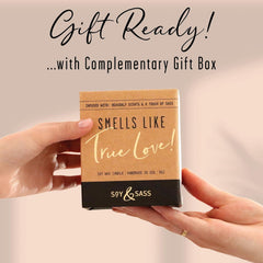 Soy and Sass USA-made candle crafted in small batches.
