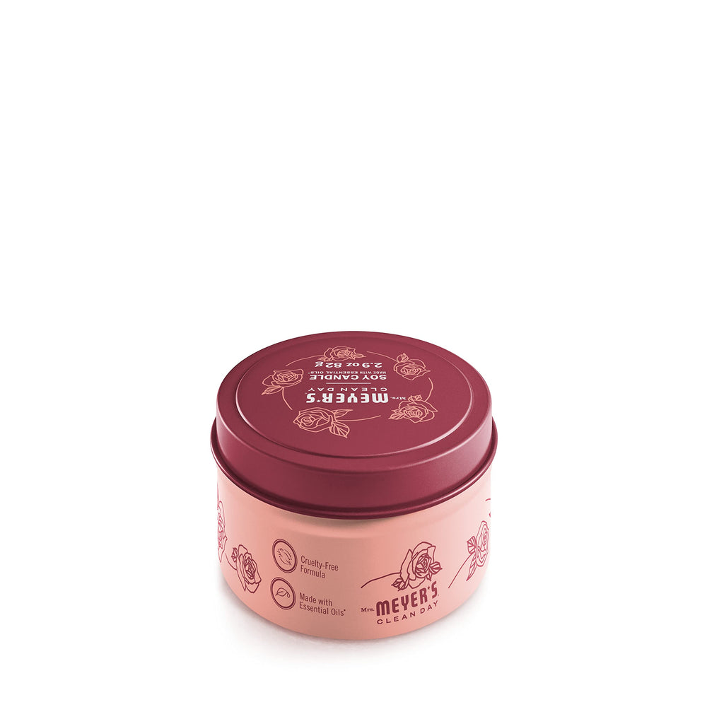 Soy wax formula delivers clean burning and a rich Rose fragrance.