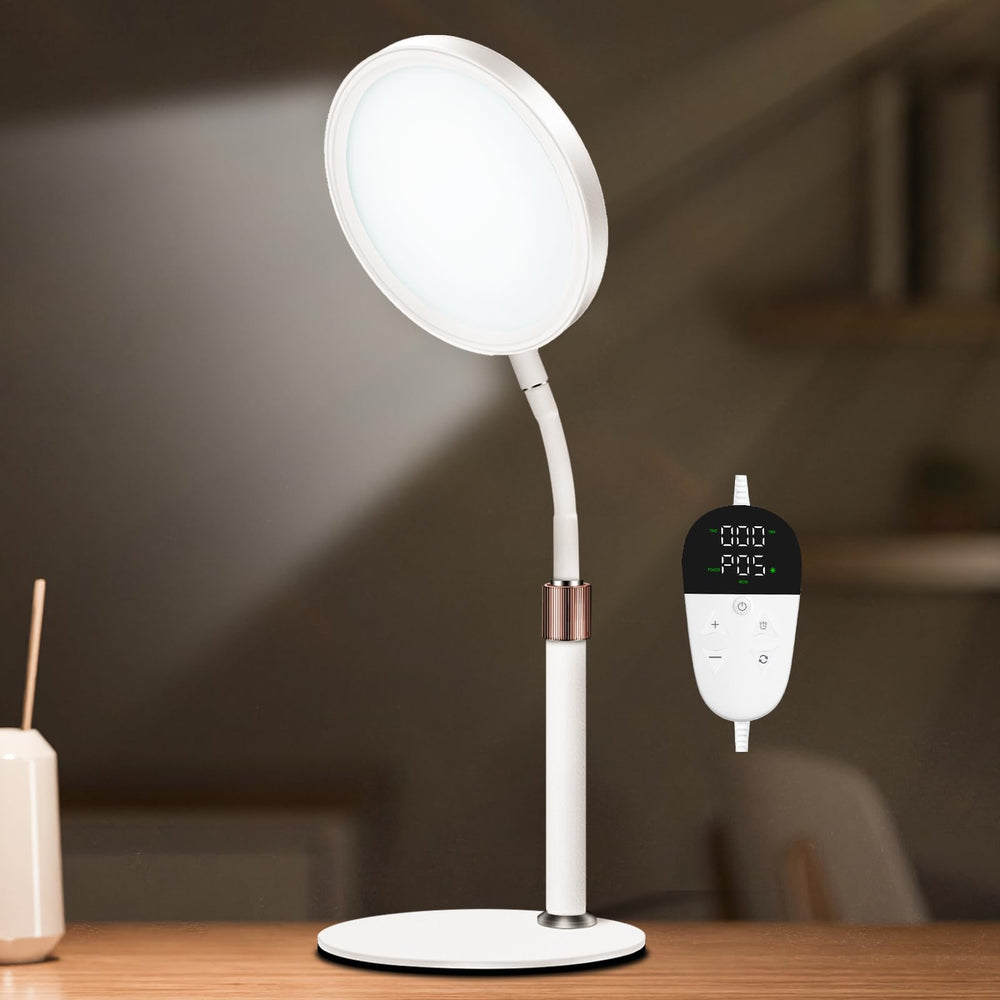 Sozapooty Light Therapy Lamp displaying 10,000 lux for daytime mood support