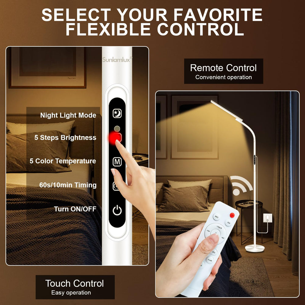 Sozapooty light therapy lamp color temperatures support wake, work, and wind-down.