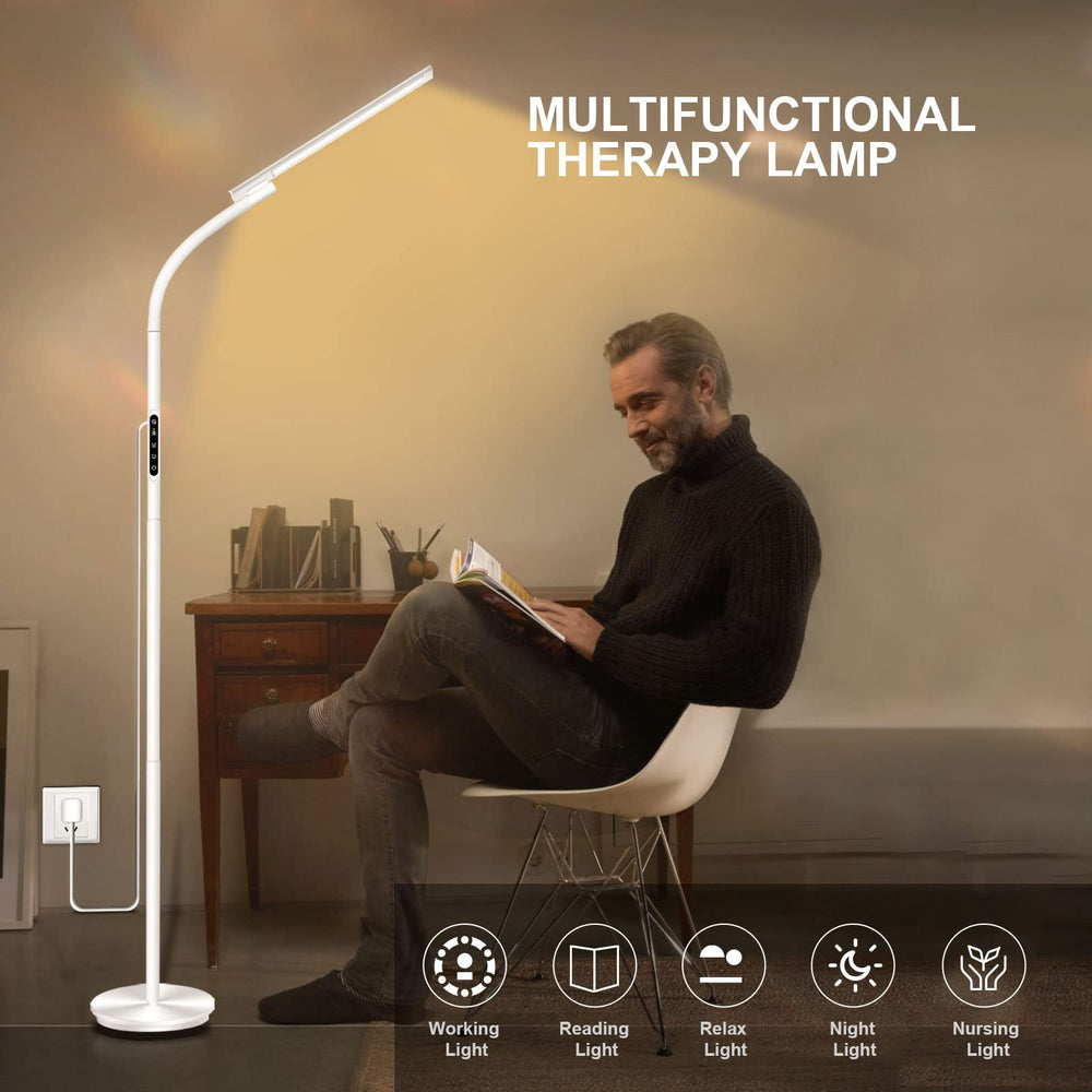 Sozapooty light therapy lamp floor use fits large rooms with quiet presence.