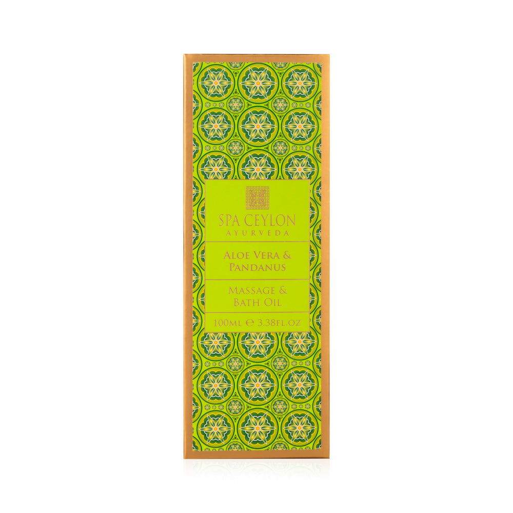 SPA CEYLON Aloe Vera & Pandanus bath experience soothes skin and nerves after use
