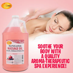 SPA REDI full-body massage scene promoting calm, nourished skin