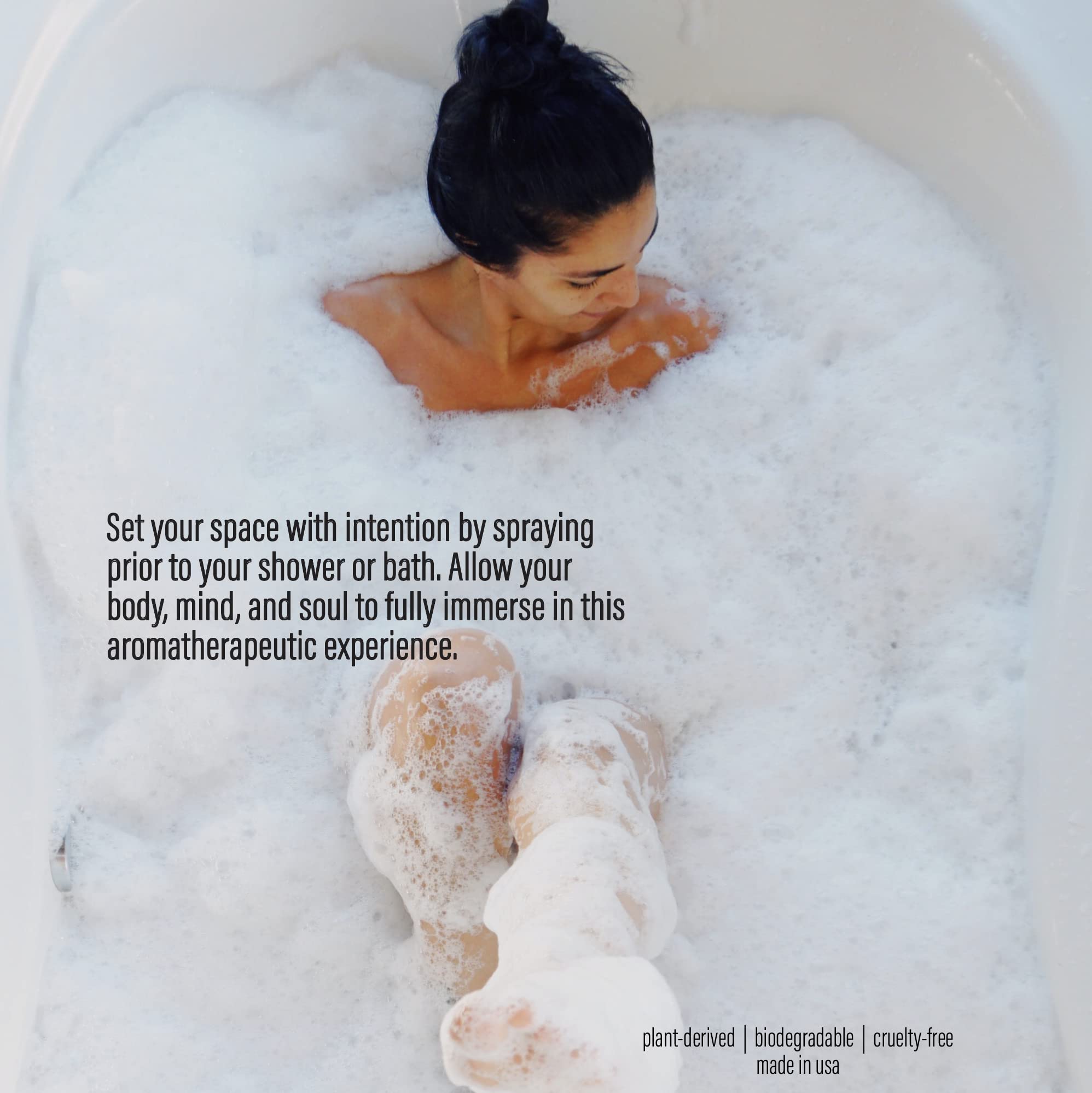 Spa Sense linen mist application promotes light, clean scents on pillows and fabrics.