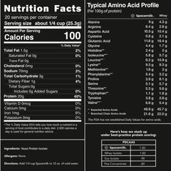 Spacemilk protein powder scoop measuring 20g servings for consistent intake.