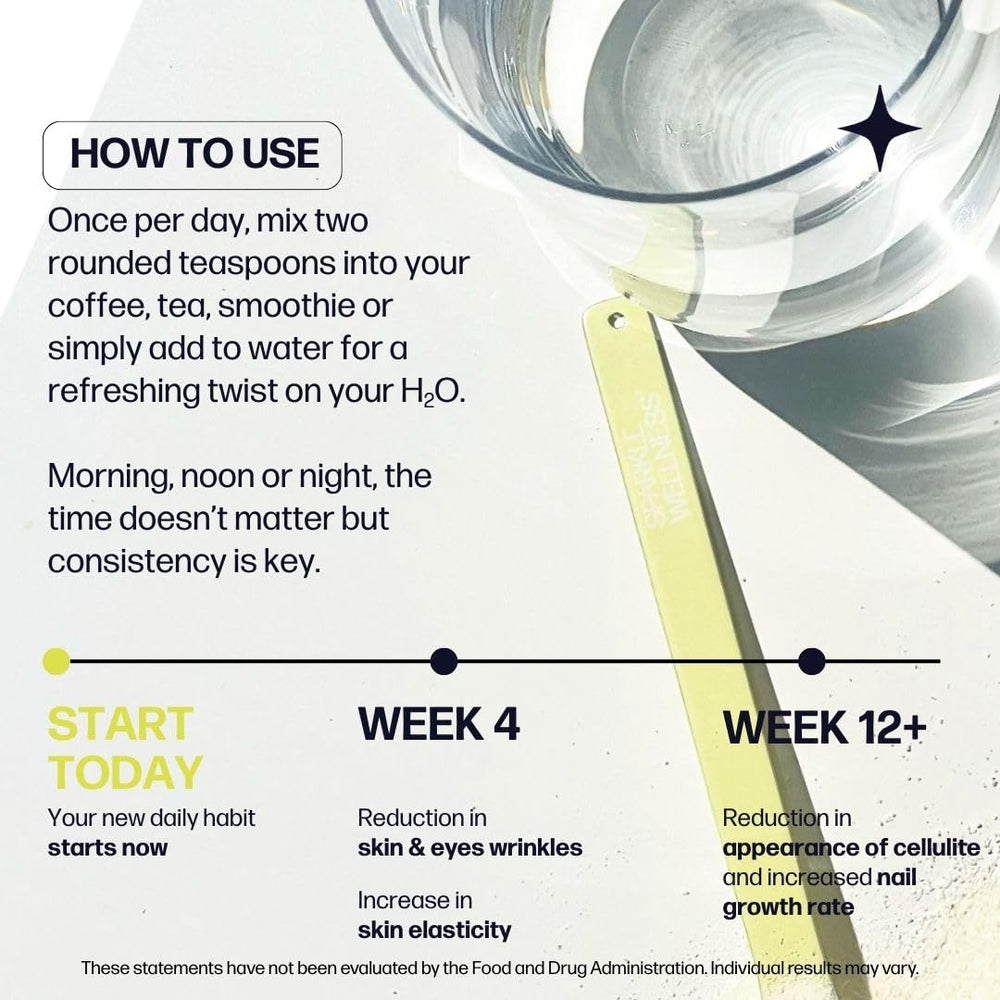 Sparkle Wellness daily routine setup in the morning with smoothie.