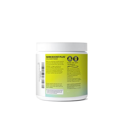Sparkle Wellness Verisol collagen powder scoop dispense for precise daily measurement.