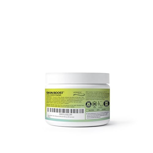 Sparkle Wellness VERISOL scoop beside bottle for easy mixing