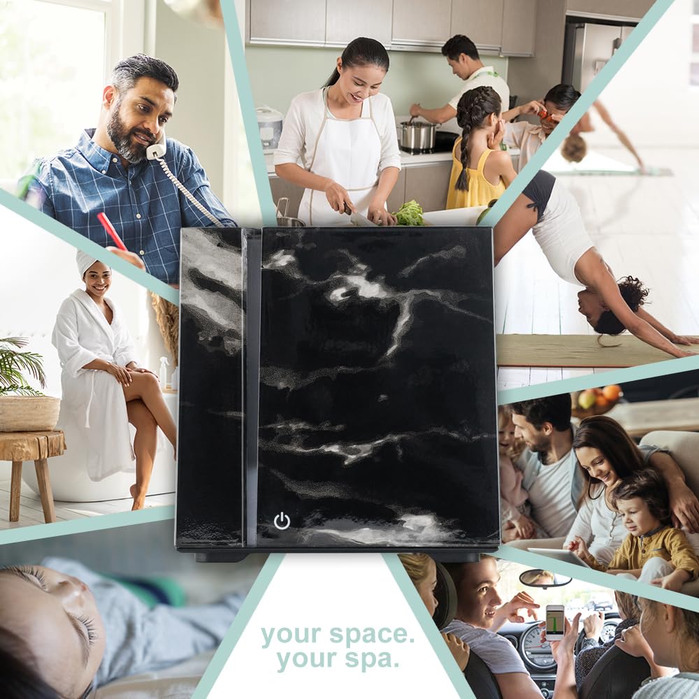 SpaRoom Onyx diffuser with ambient LED lighting for mood enhancement