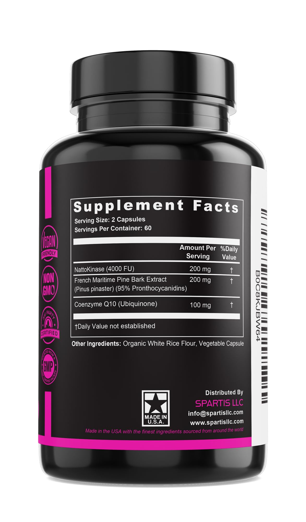 SPARTIS made in USA label reflecting rigorous quality standards