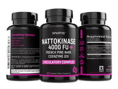 SPARTIS pine bark extract capsule showing French source and benefits