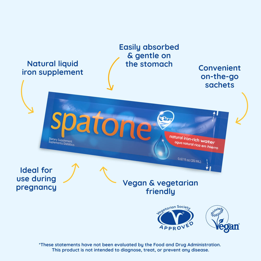Spatone pregnancy friendly iron supplement for expectant mothers.