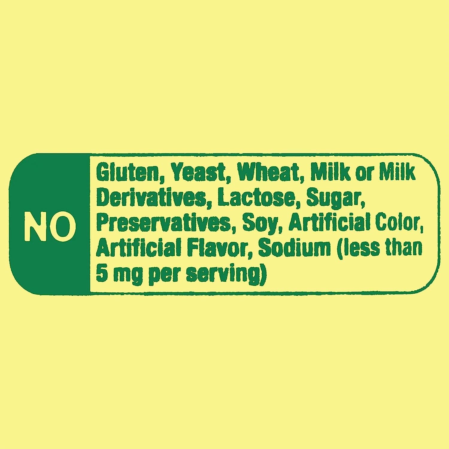 SPEC Lysine label detail reveals serving size and ingredient information.