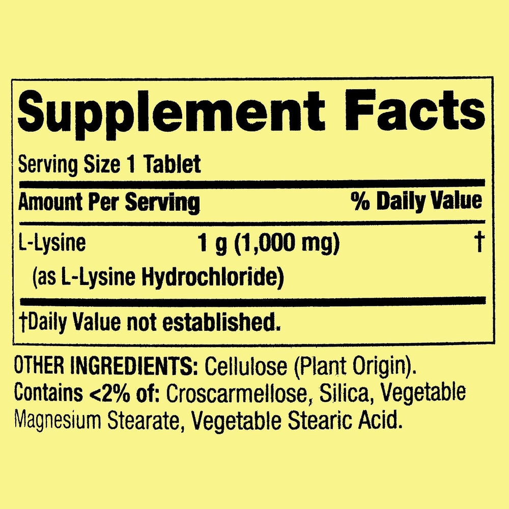 SPEC Lysine packaging display communicates broad accessibility for everyday wellness.
