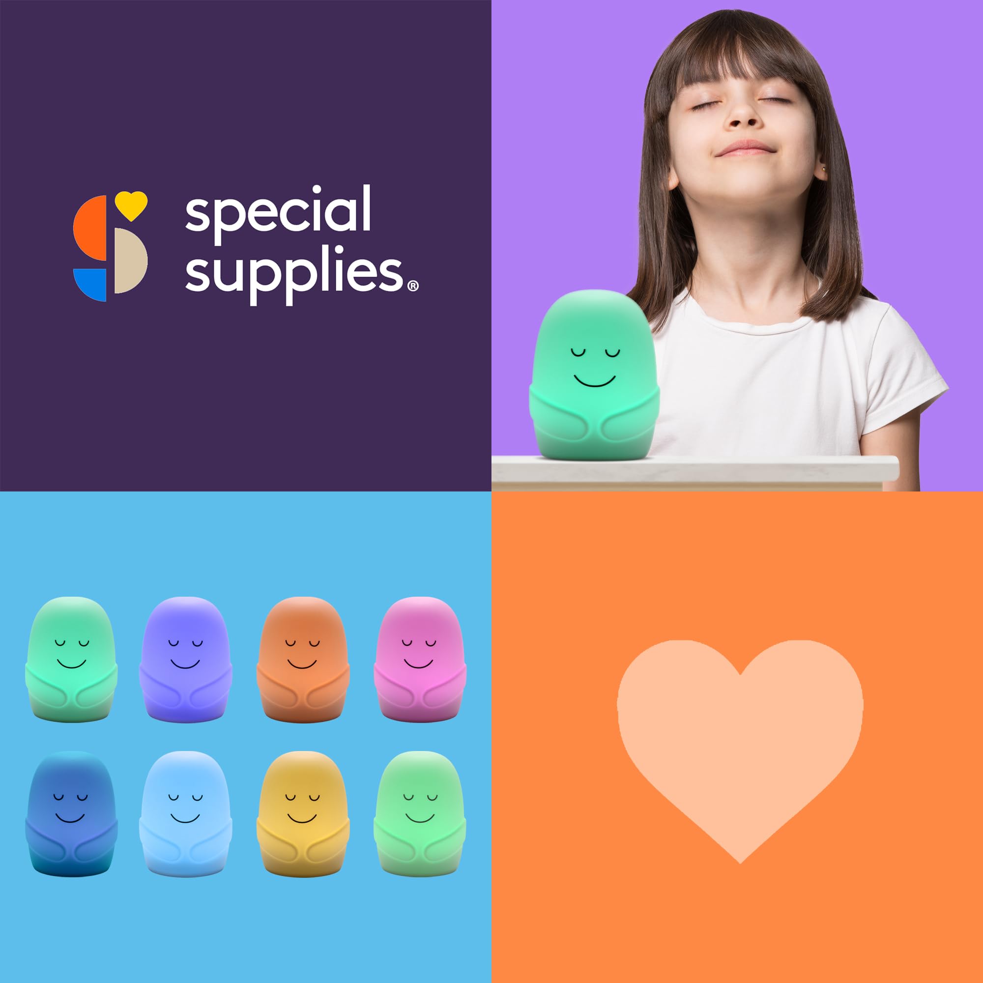 Special Supplies portable nightlight ideal for bedtime and travel routines.