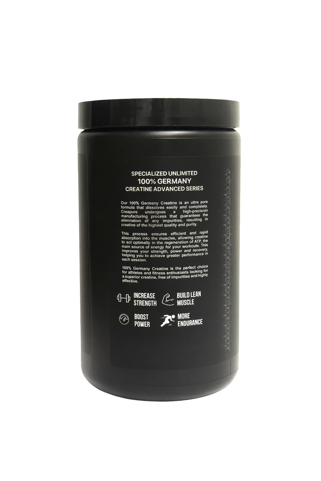 Specialized Unlimited Creatine Monohydrate lab-test certificate of purity.