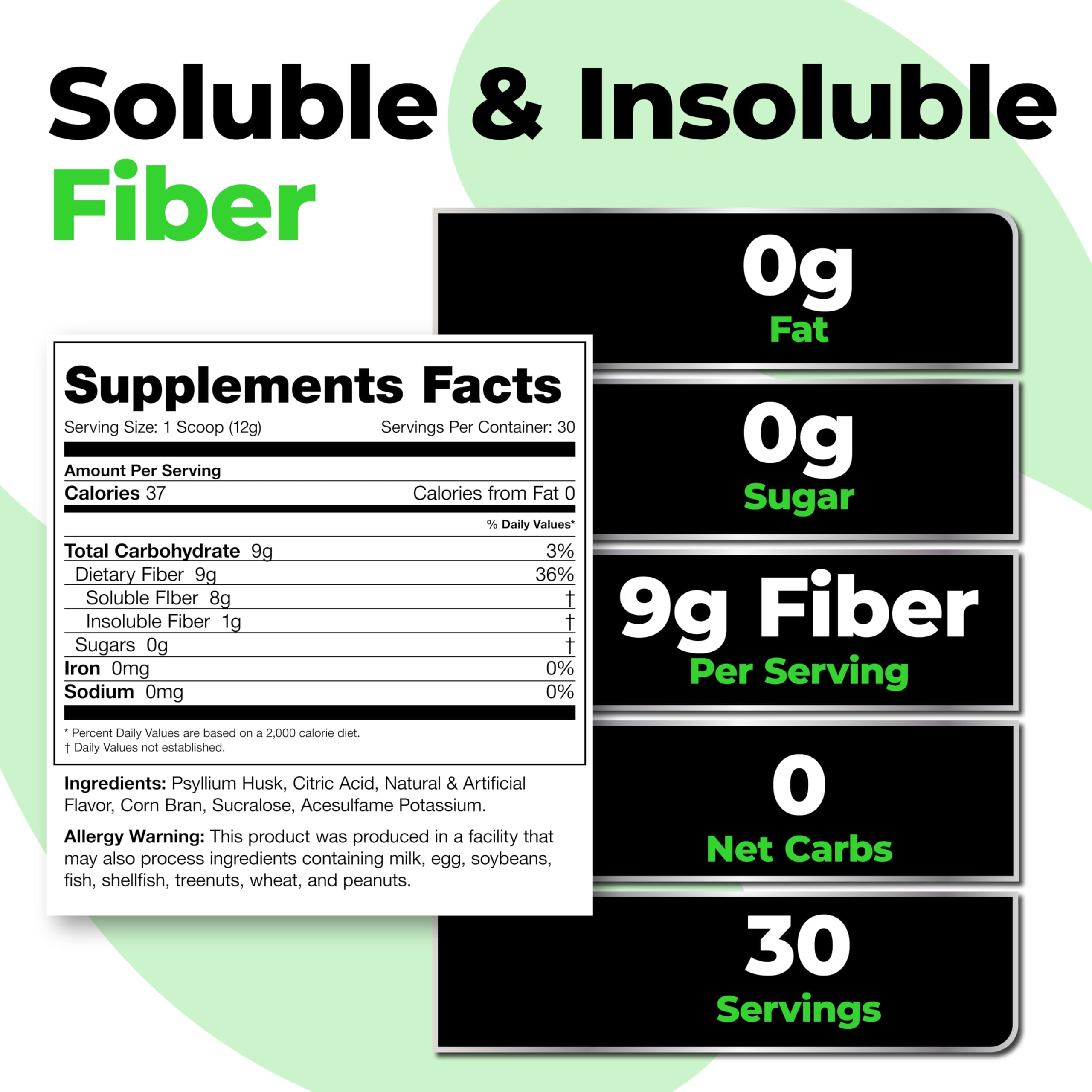 Texture of Fiberlyze powder shows soluble and insoluble fiber richness.